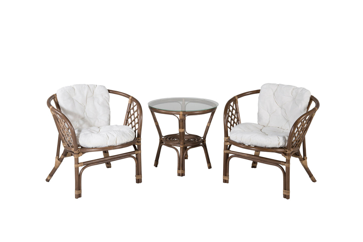 Wera Tischset in Off-White präsentiert im Onlineshop von KAQTU Design AG. Gartentischset ist von Venture Home
