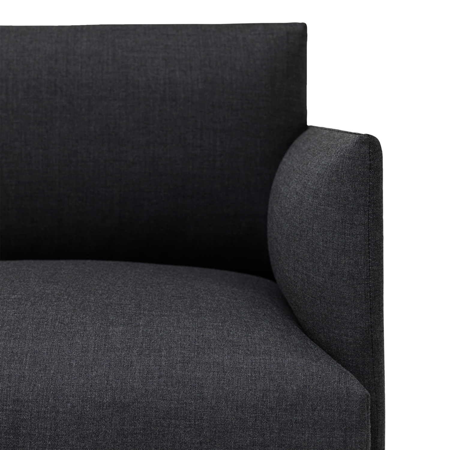 Outline Stuhl in Dunkelgrau / Schwarz präsentiert im Onlineshop von KAQTU Design AG. Sessel ist von Muuto