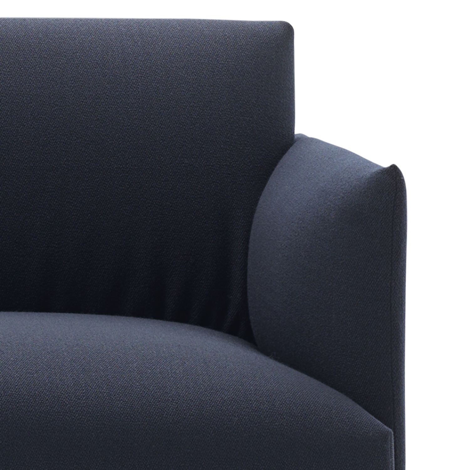 Outline Stuhl in Dunkelblau / Schwarz präsentiert im Onlineshop von KAQTU Design AG. Sessel ist von Muuto