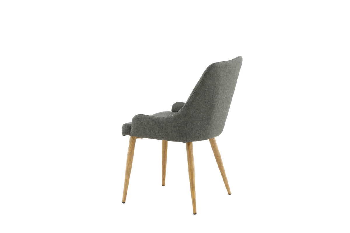 Plaza Stuhl in Dunkelgrau / Natur präsentiert im Onlineshop von KAQTU Design AG. Stuhl ist von Venture Home