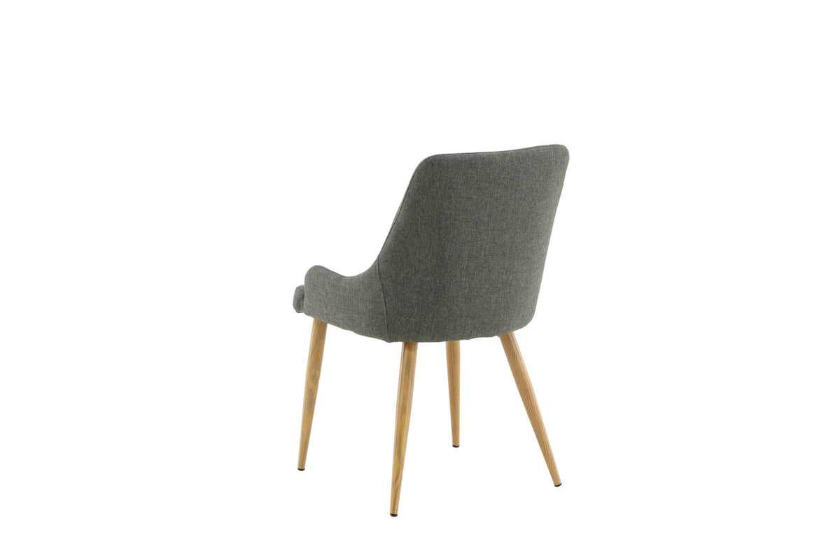 Plaza Stuhl in Dunkelgrau / Natur präsentiert im Onlineshop von KAQTU Design AG. Stuhl ist von Venture Home