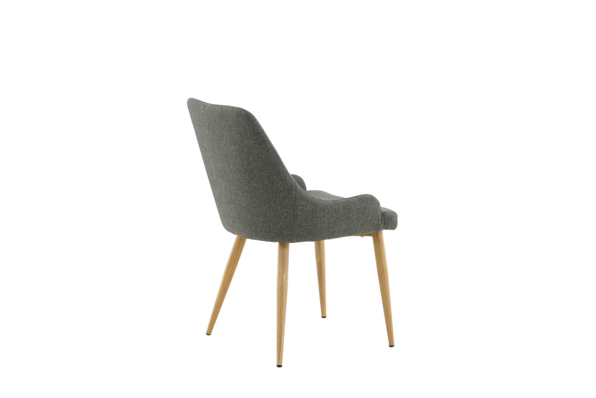 Plaza Stuhl in Dunkelgrau / Natur präsentiert im Onlineshop von KAQTU Design AG. Stuhl ist von Venture Home