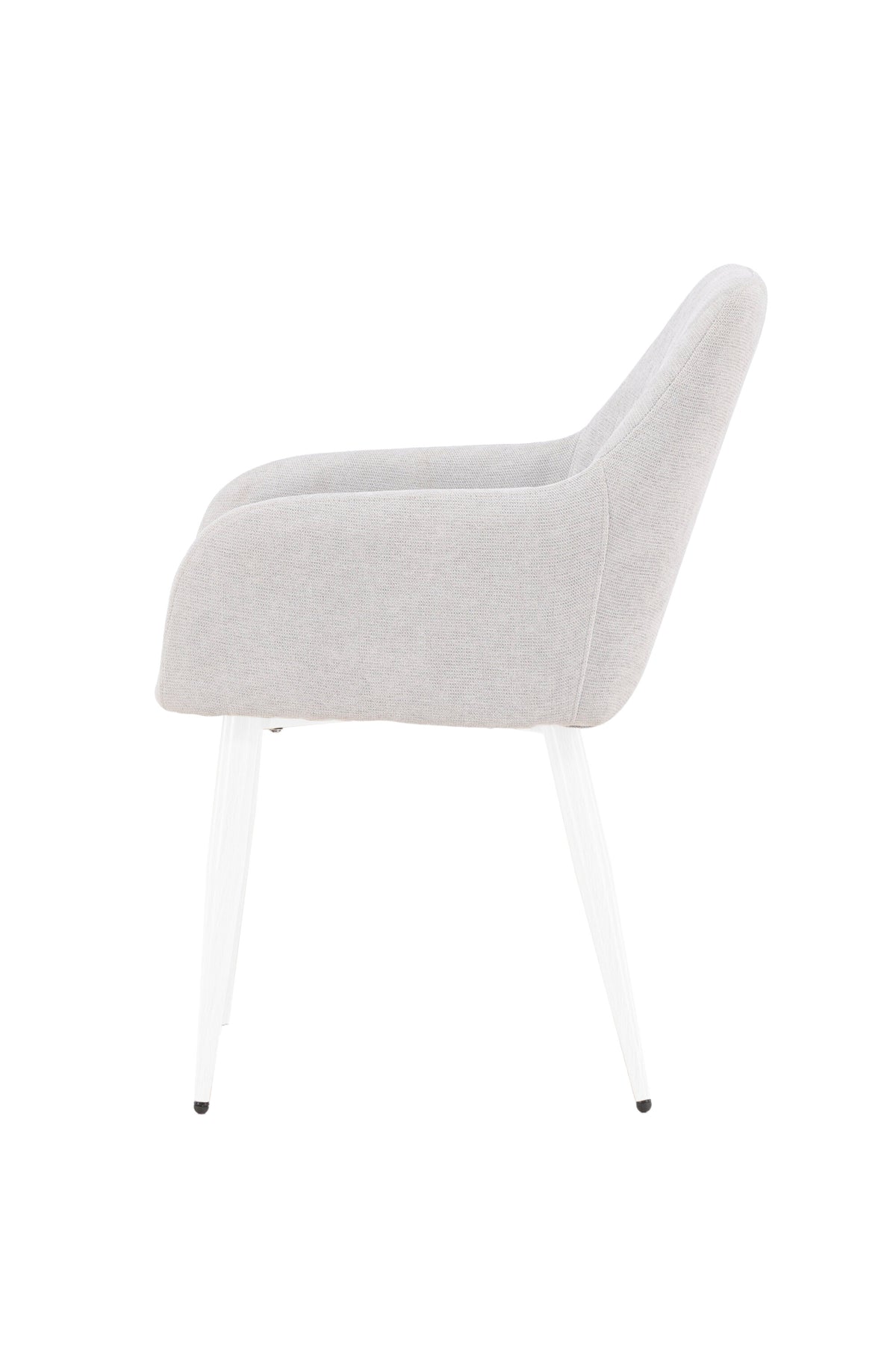 Comfort Esszimmerstuhl in Hellgrau präsentiert im Onlineshop von KAQTU Design AG. Schalenstuhl mit Armlehne ist von Venture Home