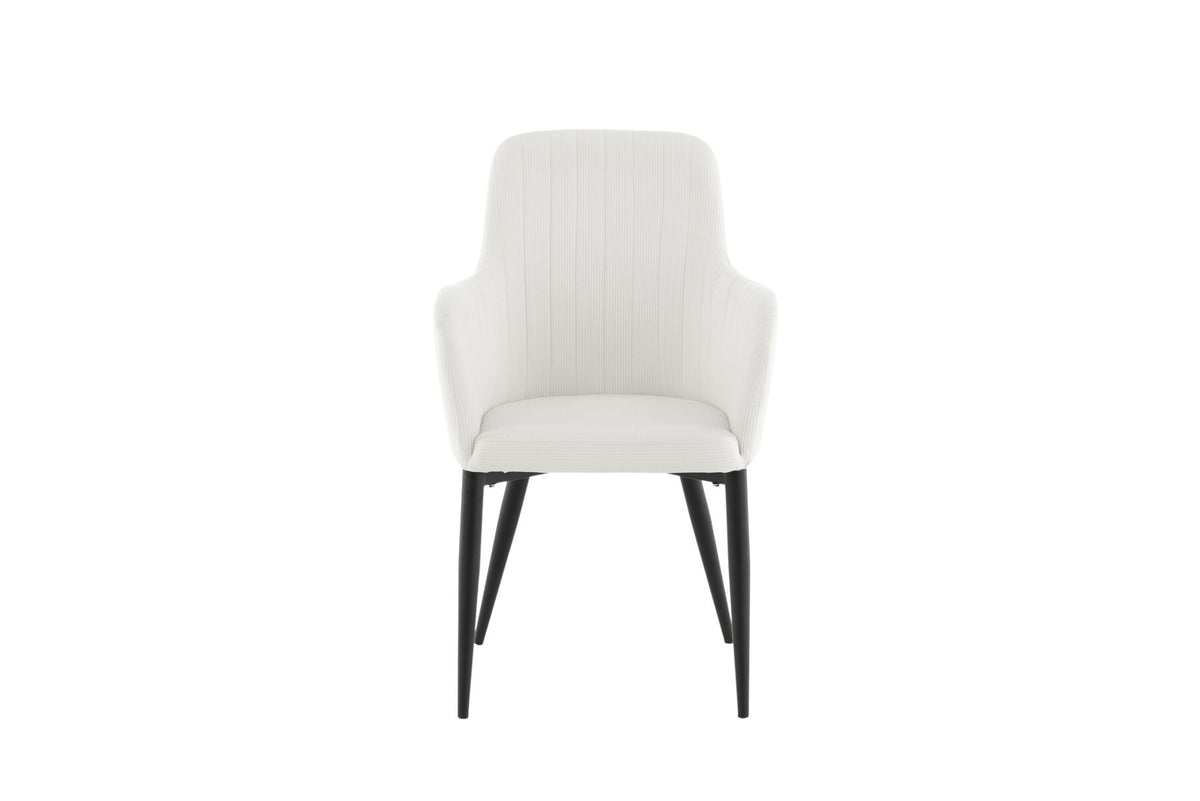 Comfort Stuhl in Weiss präsentiert im Onlineshop von KAQTU Design AG. Stuhl mit Armlehne ist von Venture Home
