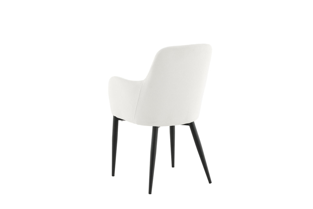 Comfort Stuhl in Weiss präsentiert im Onlineshop von KAQTU Design AG. Stuhl mit Armlehne ist von Venture Home