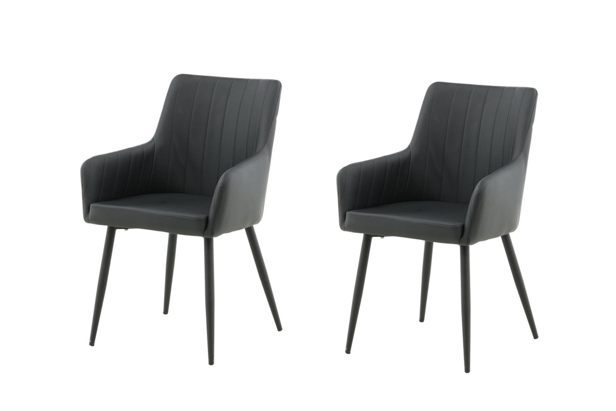 Comfort Stuhl in Schwarz präsentiert im Onlineshop von KAQTU Design AG. Stuhl mit Armlehne ist von Venture Home