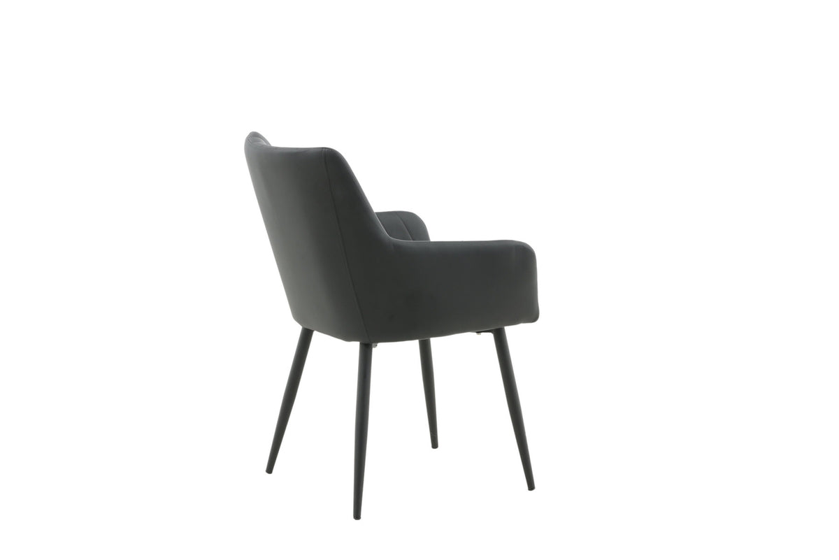 Comfort Stuhl in Schwarz präsentiert im Onlineshop von KAQTU Design AG. Stuhl mit Armlehne ist von Venture Home