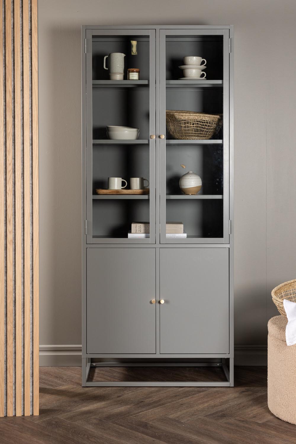 Bakal Regal in Hellgrau präsentiert im Onlineshop von KAQTU Design AG. Standregal ist von Venture Home