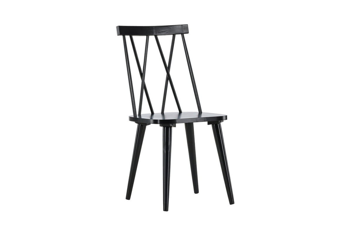 Mariette Esszimmerstuhl in Schwarz präsentiert im Onlineshop von KAQTU Design AG. Stuhl ist von Venture Home