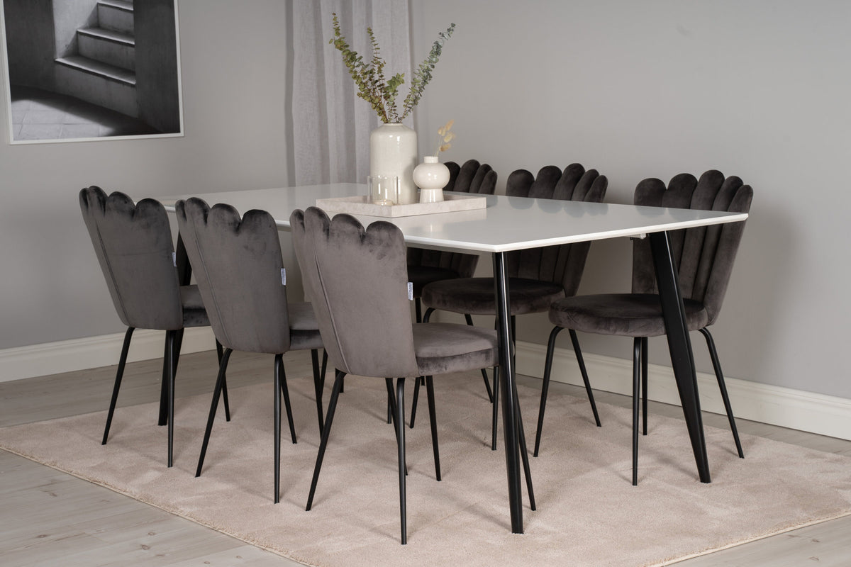 Polar Tisch in Schwarz-Weiss präsentiert im Onlineshop von KAQTU Design AG. Esstisch ist von Venture Home