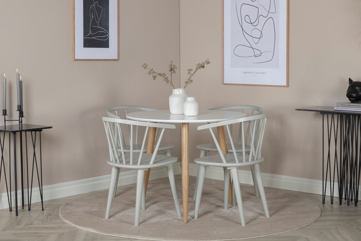 Polar Tisch in Natur/Weiss präsentiert im Onlineshop von KAQTU Design AG. Esstisch ist von Venture Home