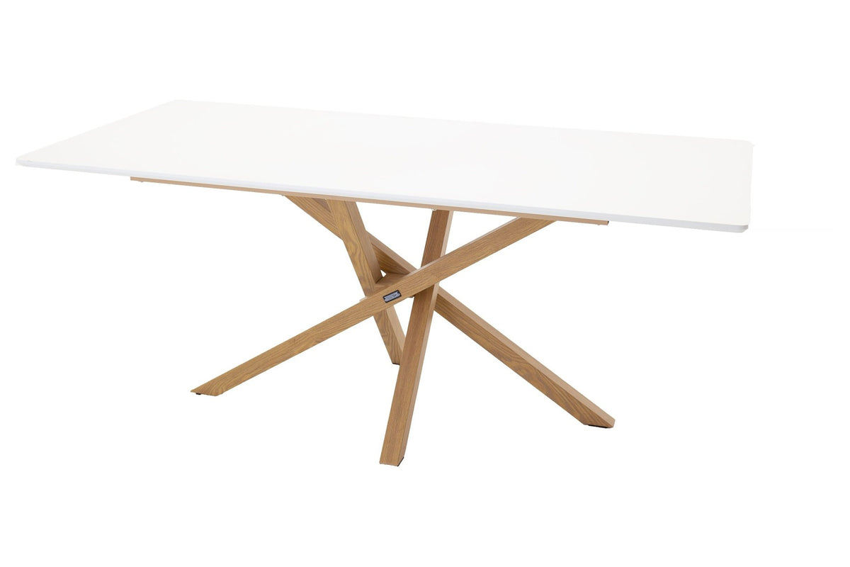 Piazza Esstisch in Natur/Weiss präsentiert im Onlineshop von KAQTU Design AG. Esszimmerset ist von Venture Home