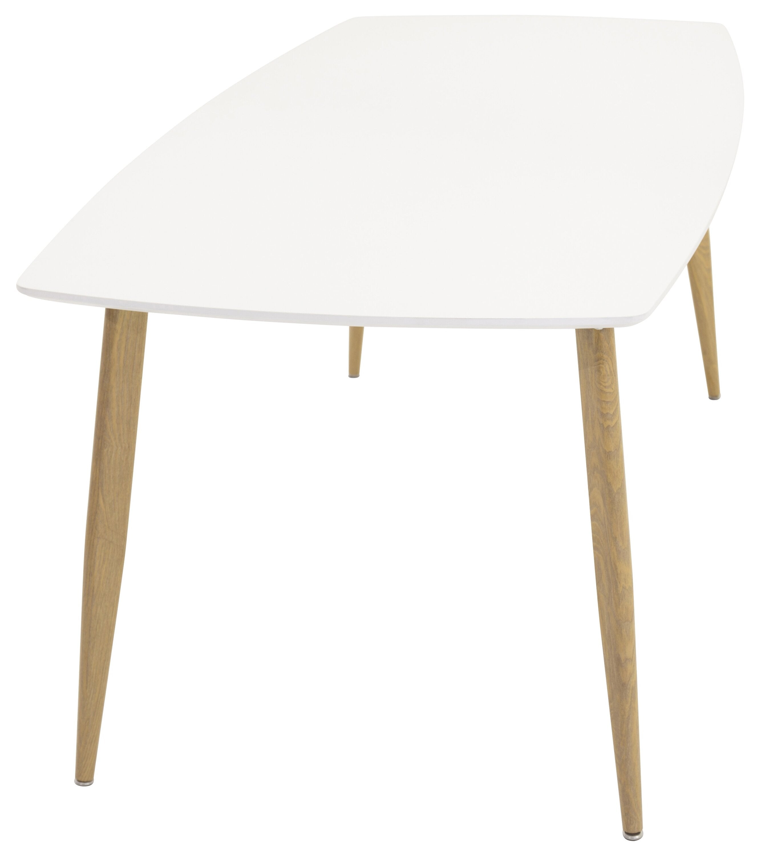 Polar Esstisch Elipse in Weiss / Eiche präsentiert im Onlineshop von KAQTU Design AG. Esstisch ist von Venture Home