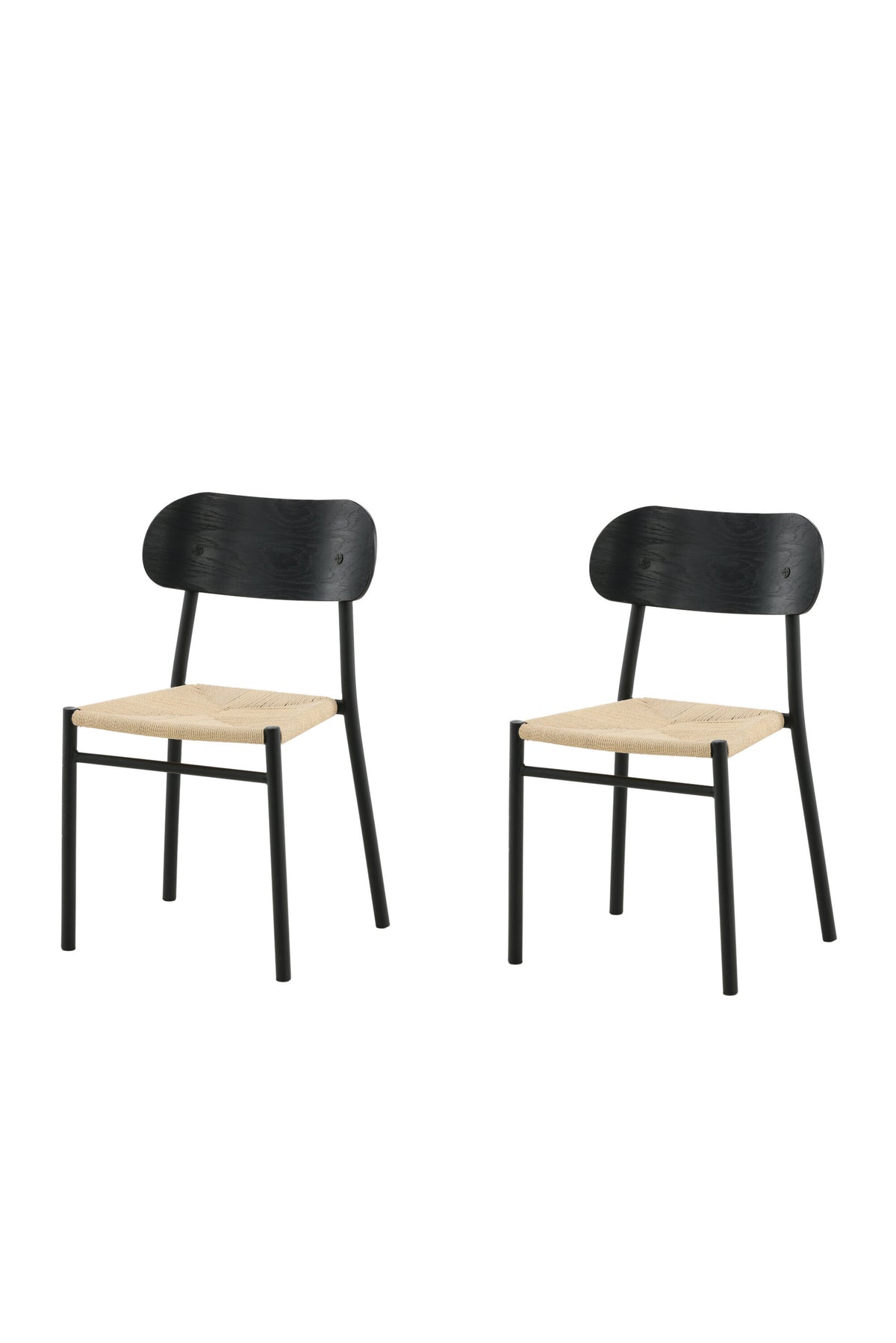 Polly Stuhl in Natur / Schwarz präsentiert im Onlineshop von KAQTU Design AG. Stuhl ist von Venture Home
