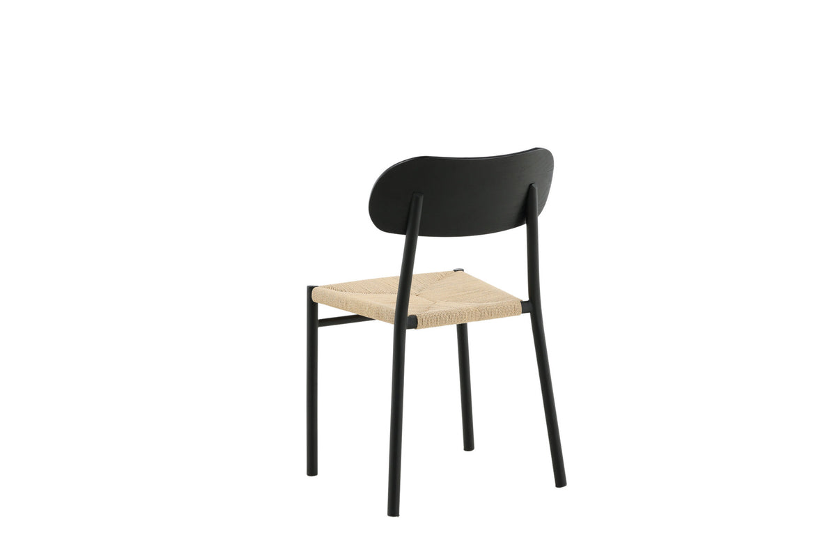 Polly Stuhl in Natur / Schwarz präsentiert im Onlineshop von KAQTU Design AG. Stuhl ist von Venture Home