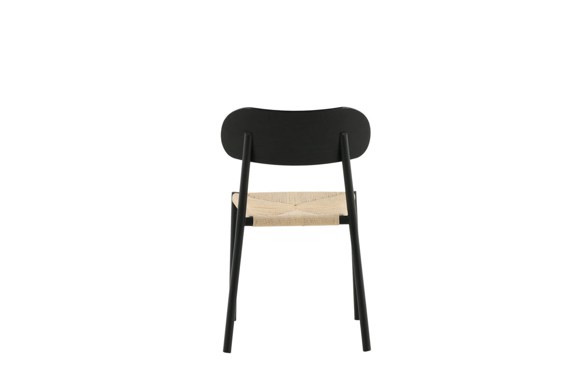 Polly Stuhl in Natur / Schwarz präsentiert im Onlineshop von KAQTU Design AG. Stuhl ist von Venture Home