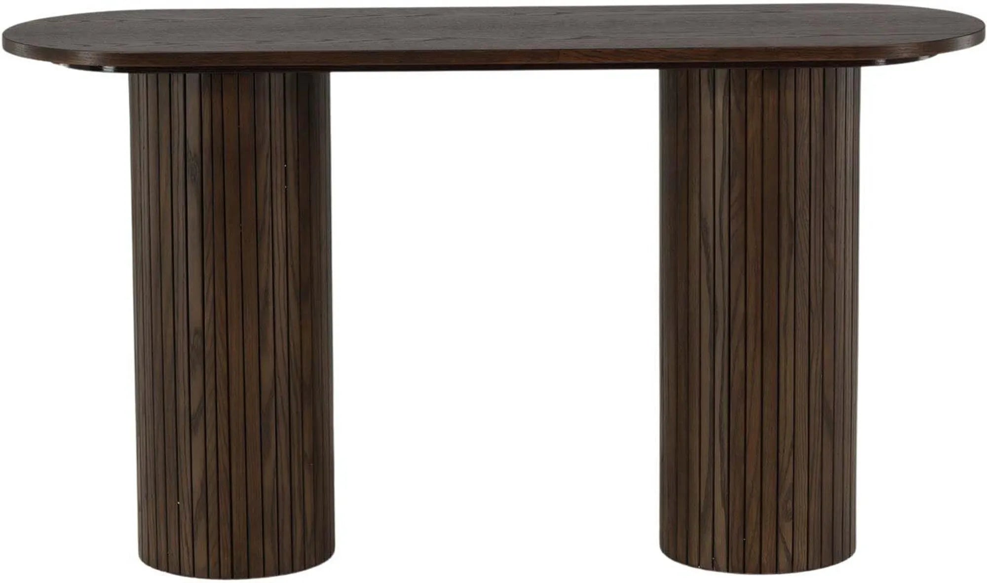 Eleganter Bianca Konsolentisch von Venture Home in warmem Mocca-Finish.