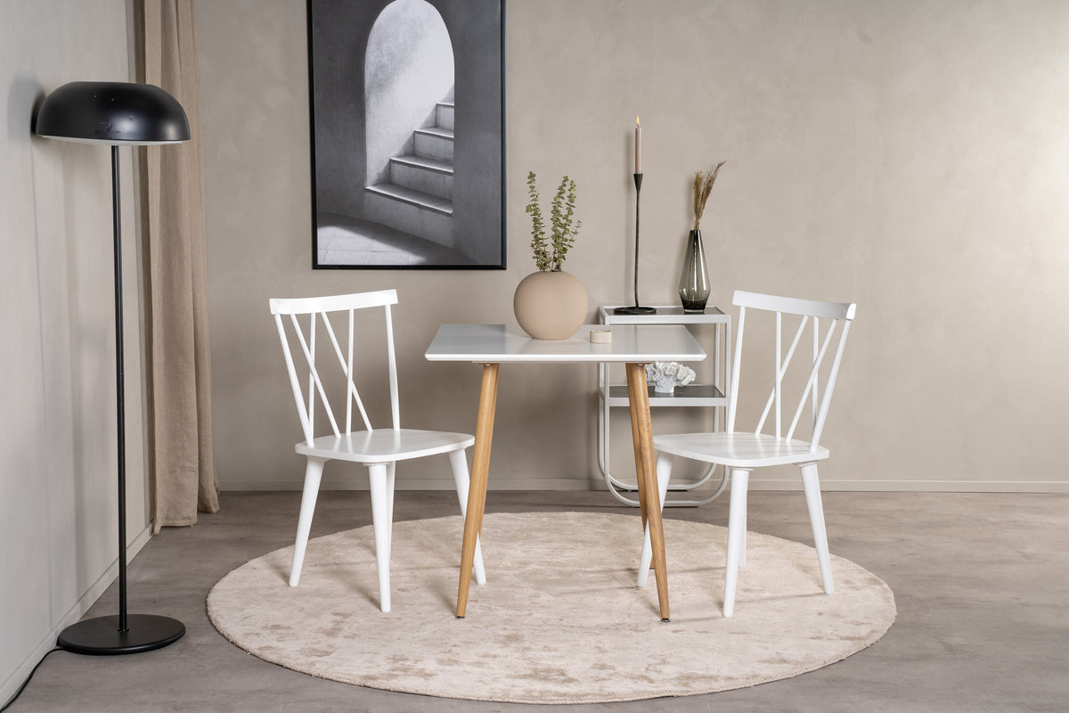 Polar Tisch in Natur/Weiss präsentiert im Onlineshop von KAQTU Design AG. Esstisch ist von Venture Home