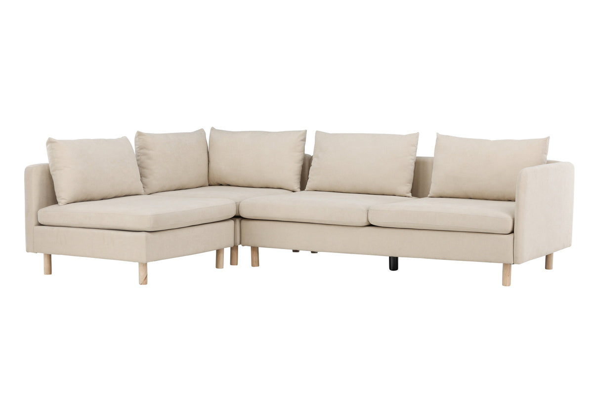 Zero Ecksofa in Beige präsentiert im Onlineshop von KAQTU Design AG. 3er Sofa ist von Venture Home