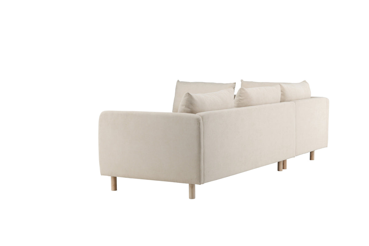 Zero Ecksofa in Beige präsentiert im Onlineshop von KAQTU Design AG. 3er Sofa ist von Venture Home