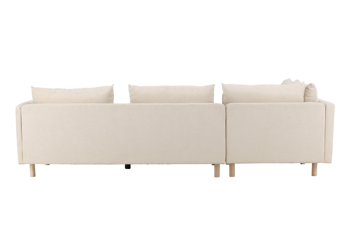 Zero Ecksofa in Beige präsentiert im Onlineshop von KAQTU Design AG. 3er Sofa ist von Venture Home