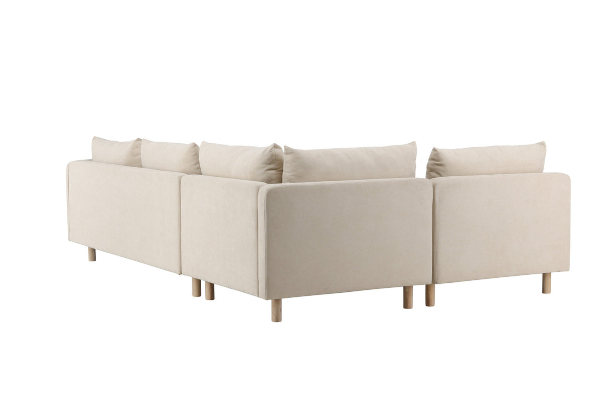 Zero Ecksofa in Beige präsentiert im Onlineshop von KAQTU Design AG. 3er Sofa ist von Venture Home