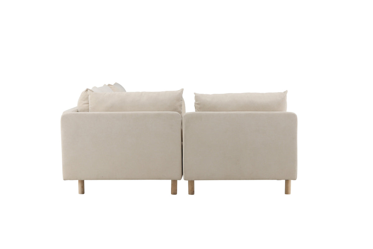 Zero Ecksofa in Beige präsentiert im Onlineshop von KAQTU Design AG. 3er Sofa ist von Venture Home