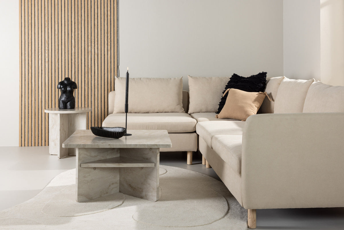 Zero Ecksofa in Beige präsentiert im Onlineshop von KAQTU Design AG. 3er Sofa ist von Venture Home