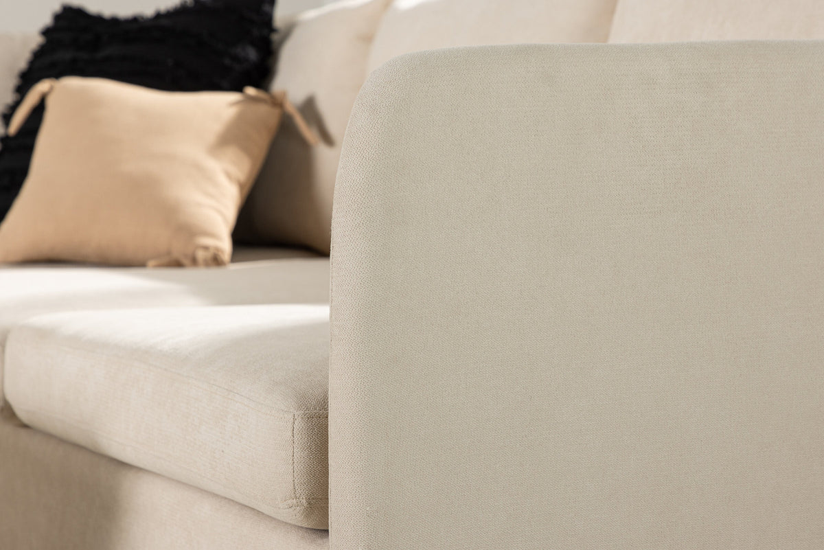 Zero Ecksofa in Beige präsentiert im Onlineshop von KAQTU Design AG. 3er Sofa ist von Venture Home