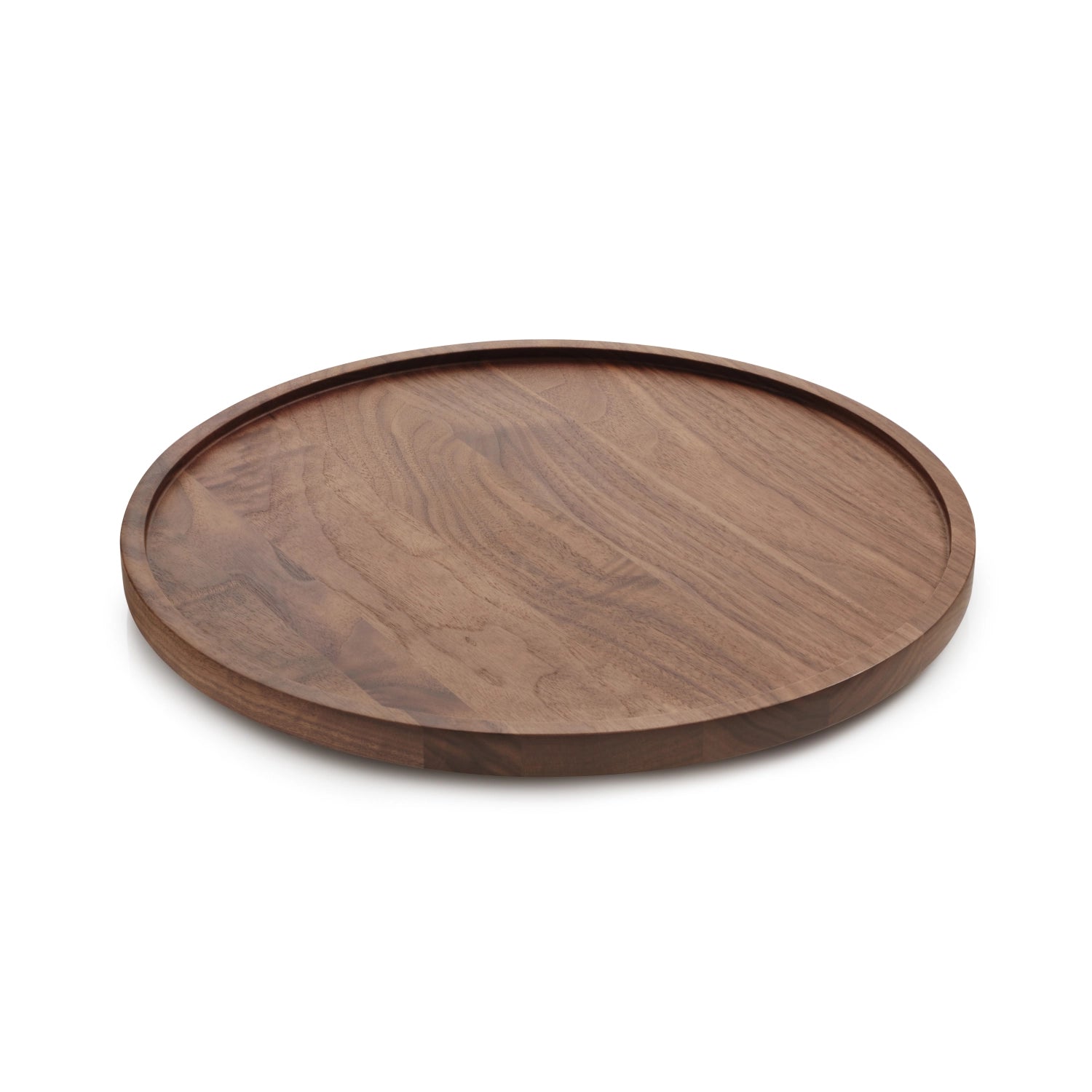 In scena in una scena che serve il vassoio con bordo d33cm wood
