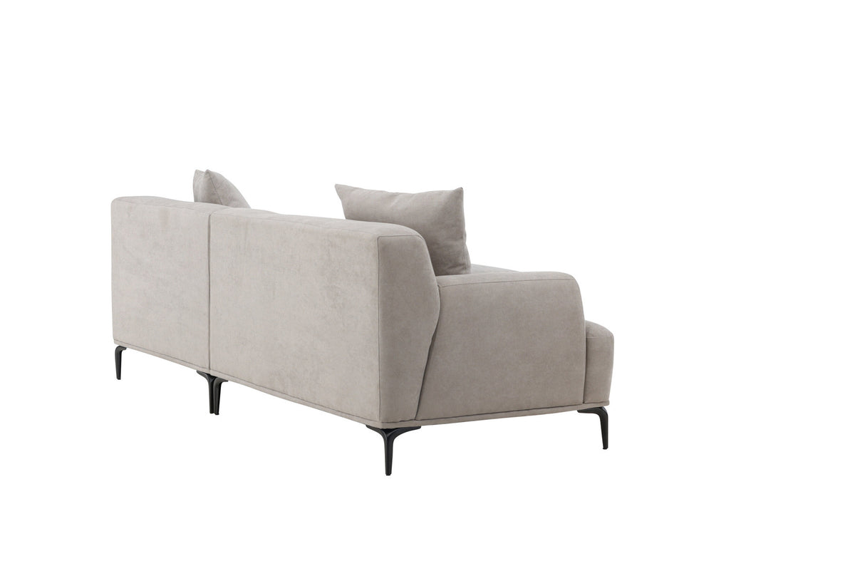 Viskan 3-Seat Sofa in Schwarz/ Hellgrau präsentiert im Onlineshop von KAQTU Design AG. 3er Sofa ist von Venture Home