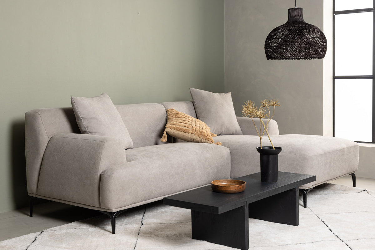 Viskan 3-Seat Sofa in Schwarz/ Hellgrau präsentiert im Onlineshop von KAQTU Design AG. 3er Sofa ist von Venture Home