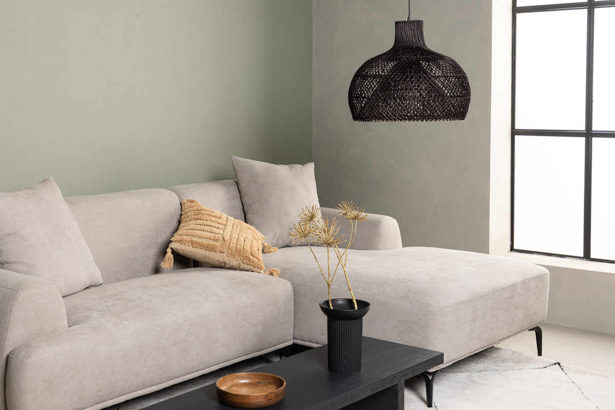 Viskan 3-Seat Sofa in Schwarz/ Hellgrau präsentiert im Onlineshop von KAQTU Design AG. 3er Sofa ist von Venture Home