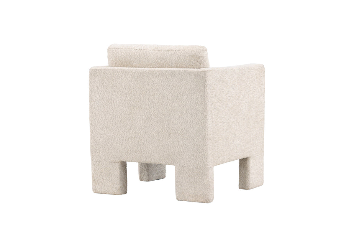 Ragusa Sessel in Weiss präsentiert im Onlineshop von KAQTU Design AG. Sessel mit Armlehnen ist von Venture Home