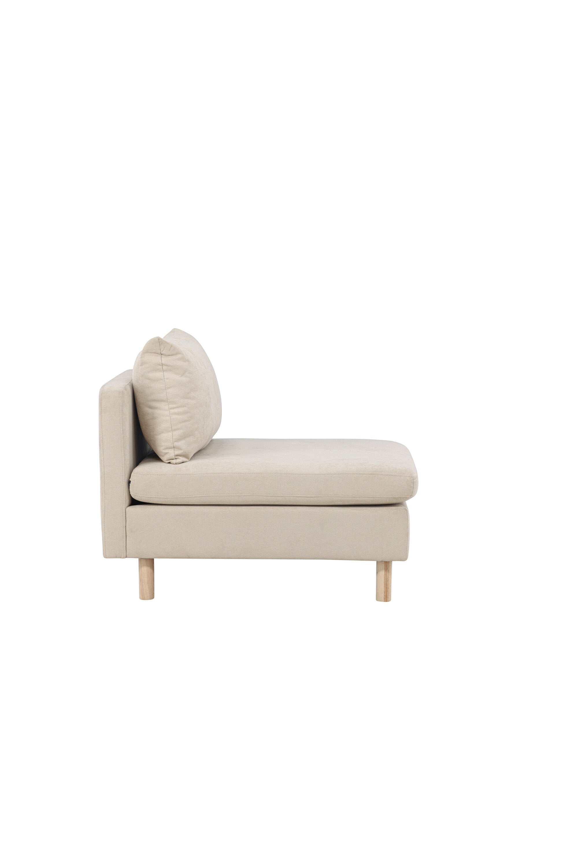 Zero Single Sofa: Zeitlose Eleganz und entspannender Komfort in sanftem Beige für jeden Raum.