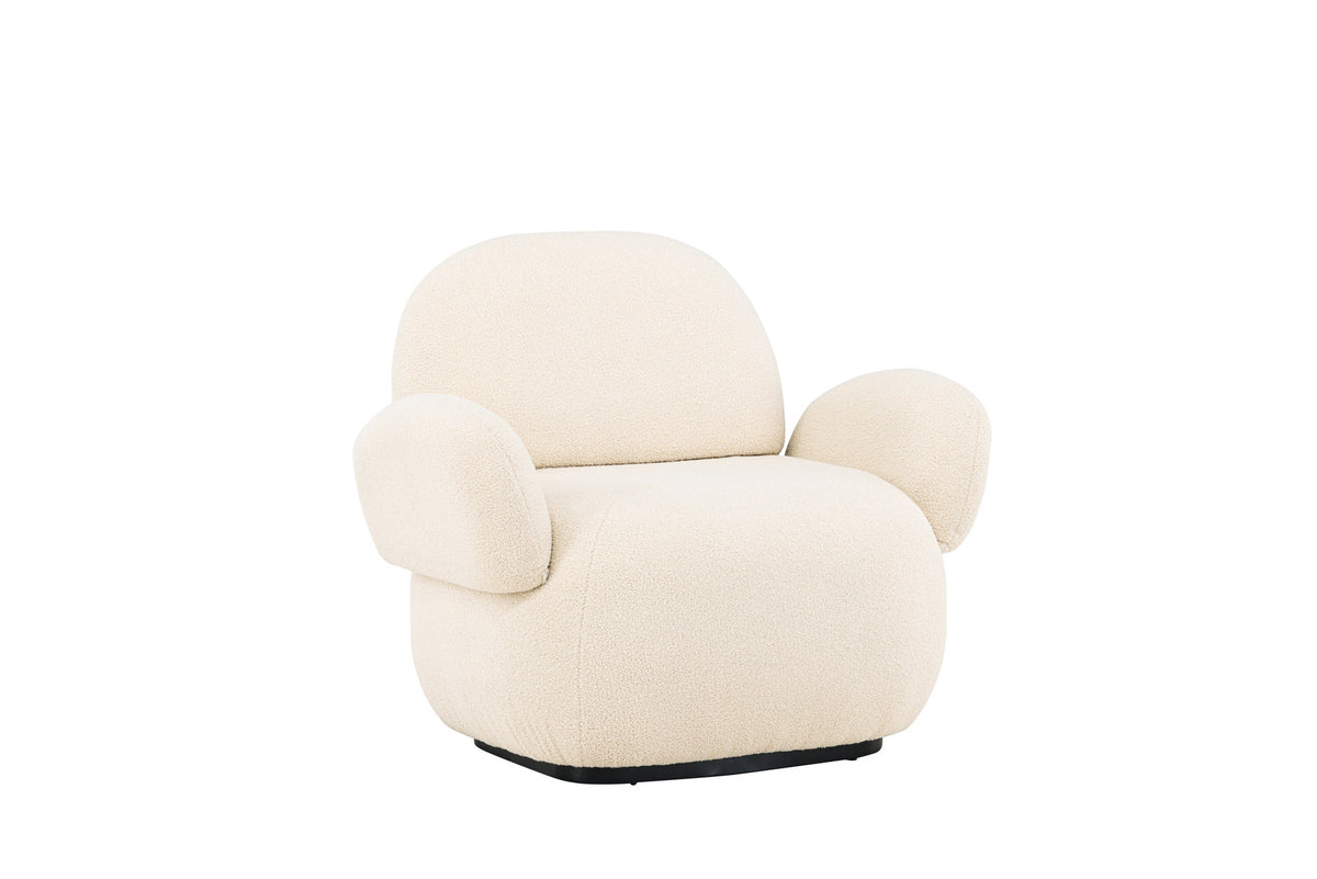 Sevilla Sessel in Beige/Schwarz präsentiert im Onlineshop von KAQTU Design AG. Sessel mit Armlehnen ist von Venture Home