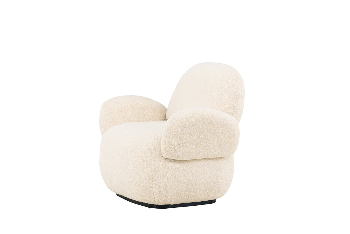Sevilla Sessel in Beige/Schwarz präsentiert im Onlineshop von KAQTU Design AG. Sessel mit Armlehnen ist von Venture Home