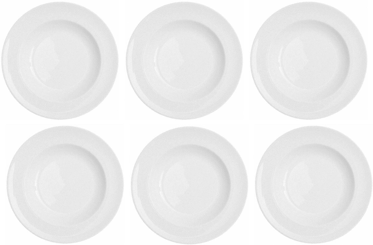 6er Set flache Teller Karat 19 von Royal Porcelain, 30 cm, perfekt für elegante Tischdekoration und hochwertige Speisenpräsentation.