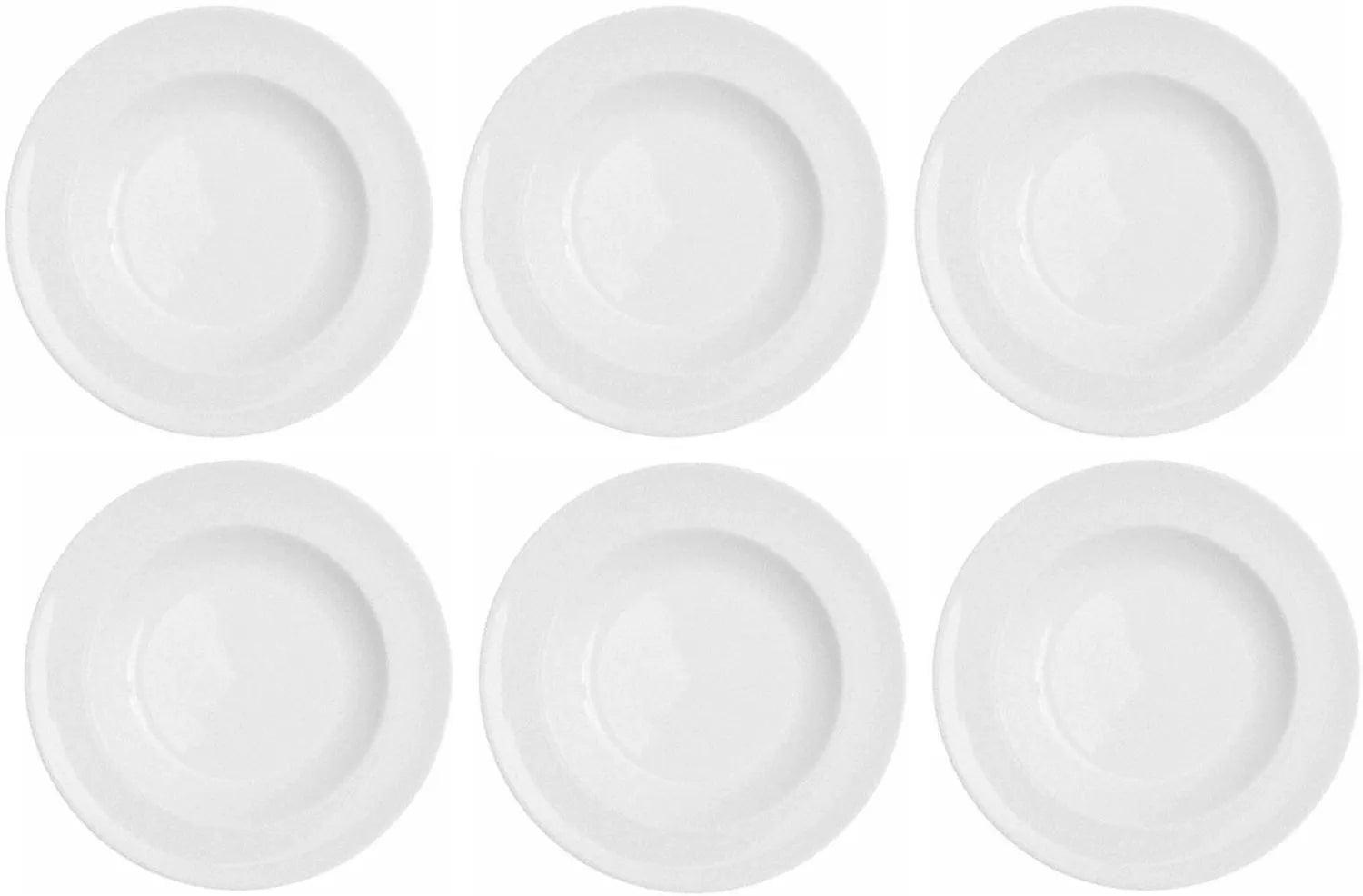 6er Set tiefe Teller Karat 19 von Royal Porcelain, 24 cm, aus edlem Porzellan, perfekt für Suppen und Pasta, stilvoll und langlebig.