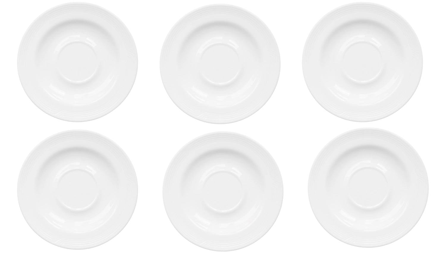 6er Set flache Teller Karat 19 von Royal Porcelain, 30 cm, perfekt für elegante Tischdekoration und anspruchsvolle Speisenpräsentation.