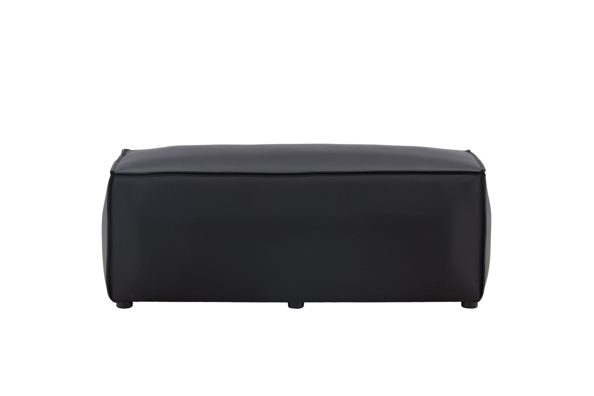 Palmero Hocker in Schwarz präsentiert im Onlineshop von KAQTU Design AG. Pouf ist von Venture Home
