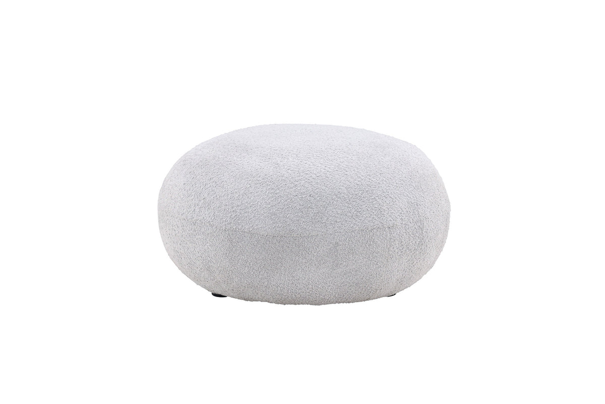Bologna Hocker in Hellgrau präsentiert im Onlineshop von KAQTU Design AG. Pouf ist von Venture Home