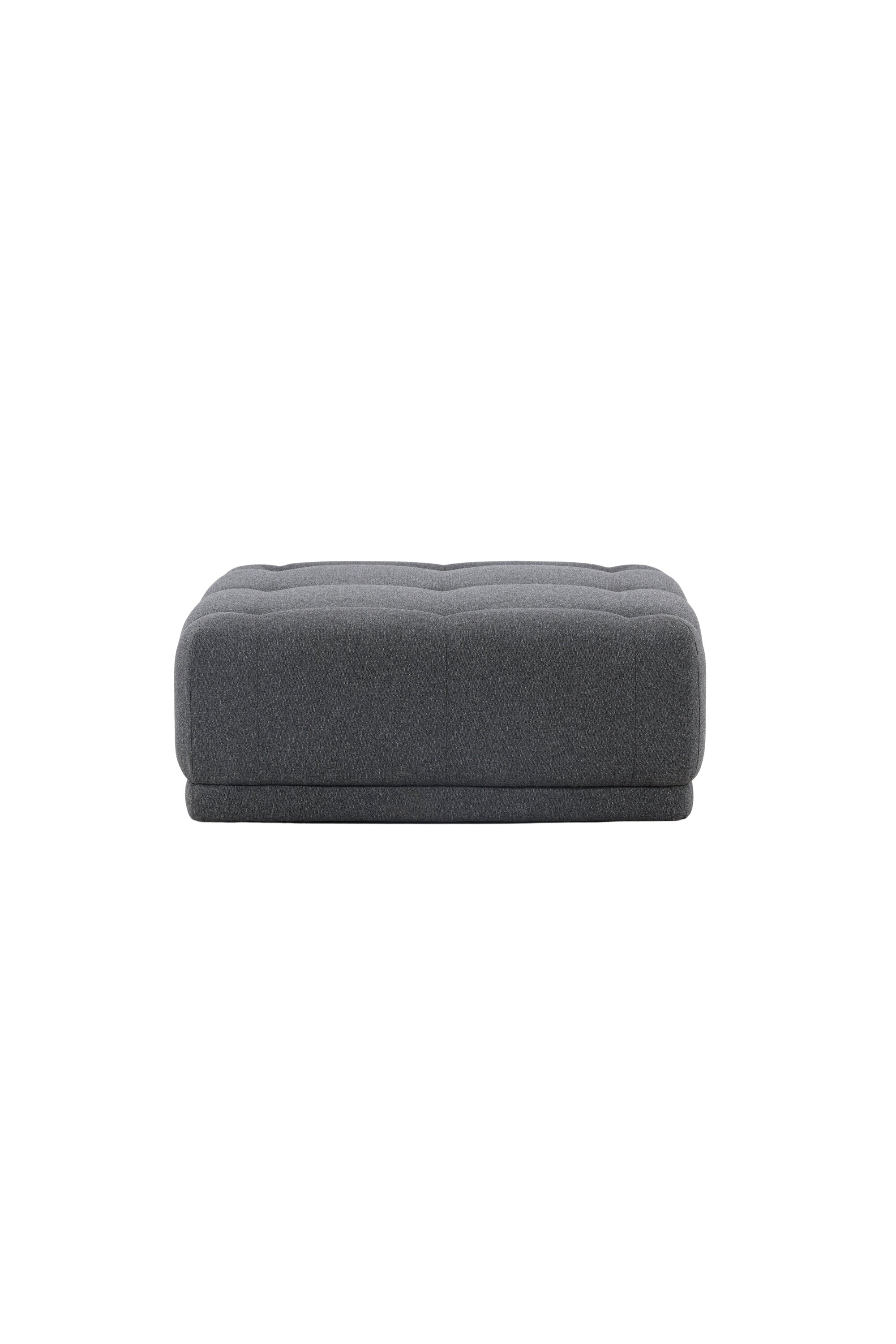 Turiner Hocker in Dunkelgrau präsentiert im Onlineshop von KAQTU Design AG. Pouf ist von Venture Home