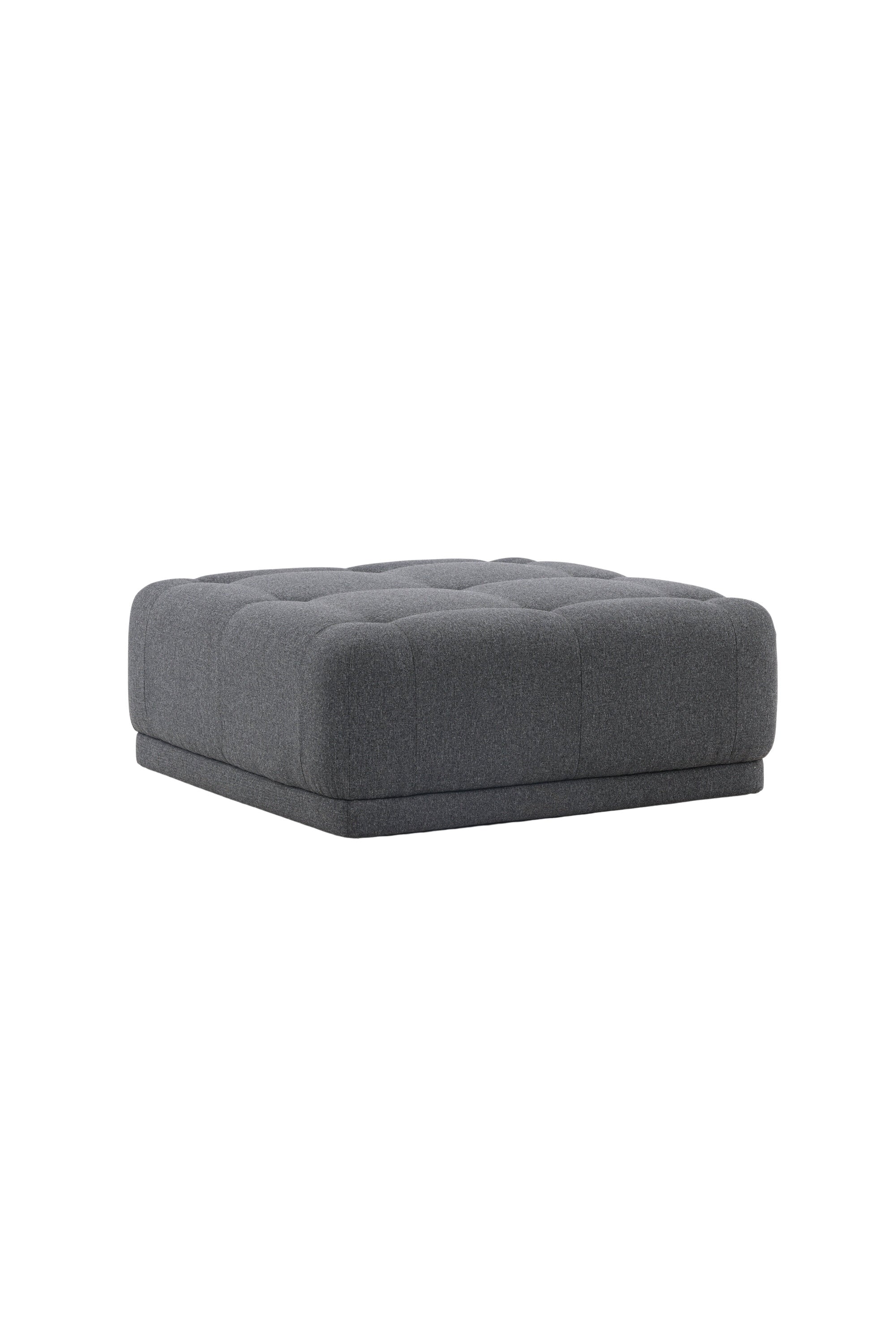 Turiner Hocker in Dunkelgrau präsentiert im Onlineshop von KAQTU Design AG. Pouf ist von Venture Home