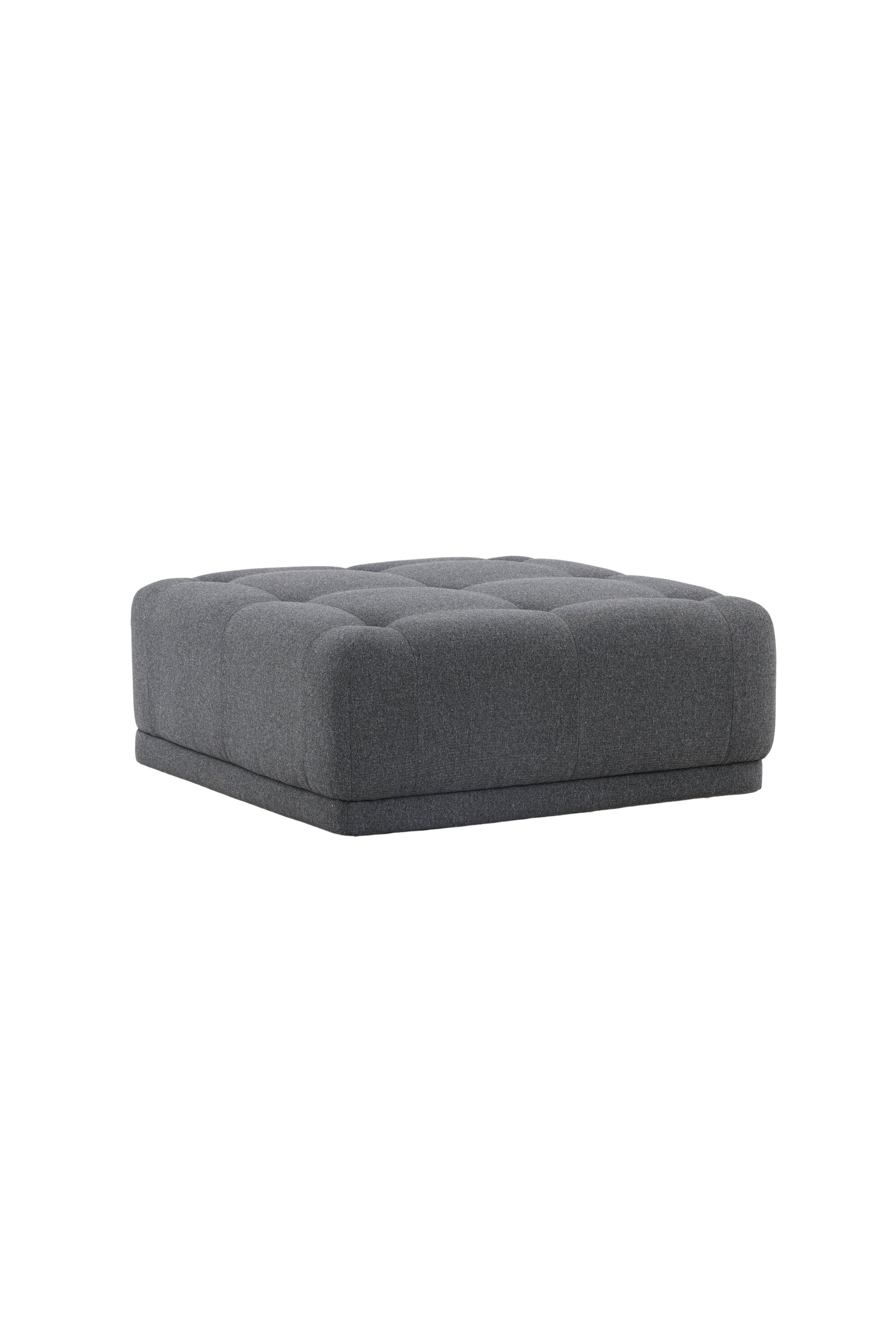 Turiner Hocker in Dunkelgrau präsentiert im Onlineshop von KAQTU Design AG. Pouf ist von Venture Home