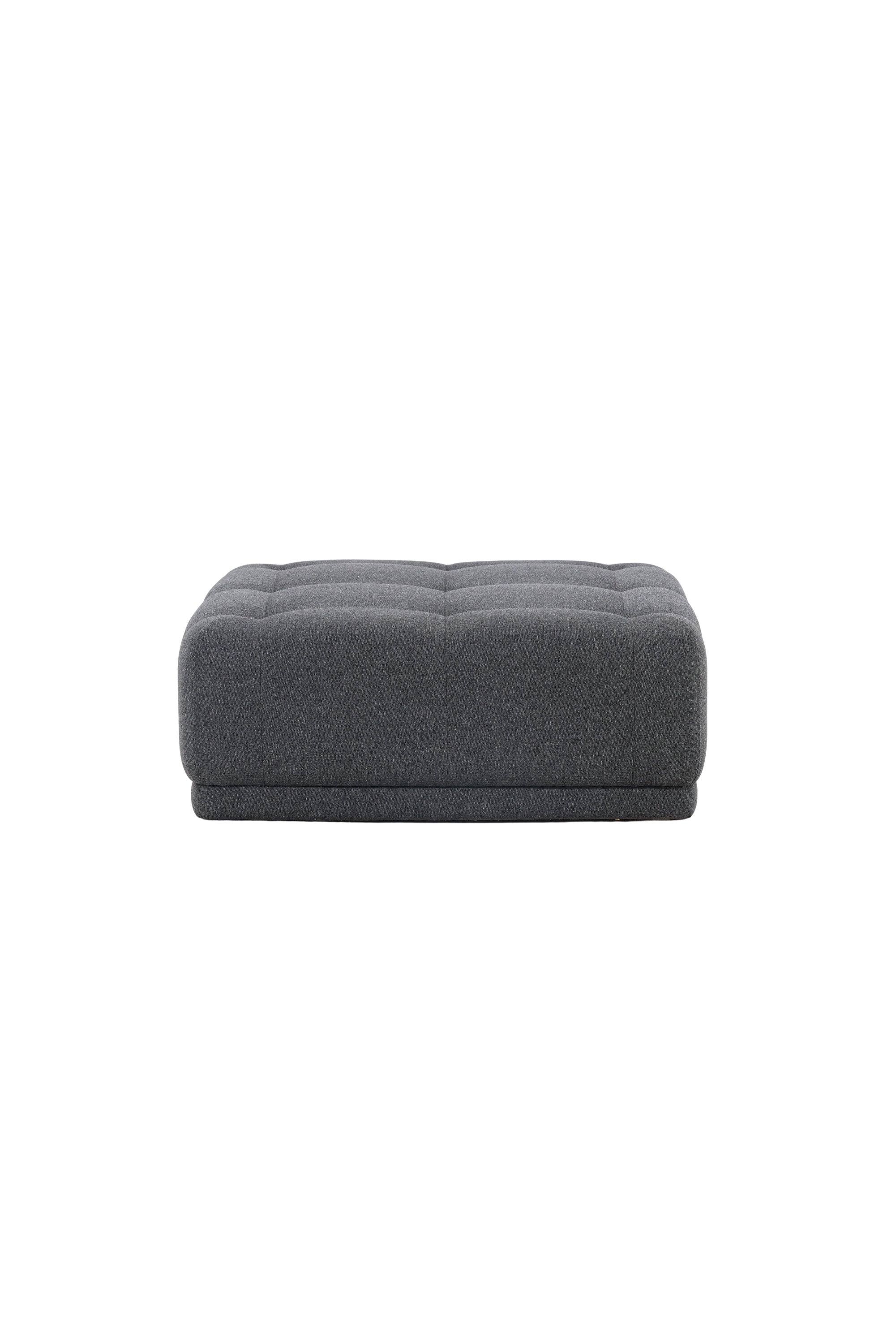 Turiner Hocker in Dunkelgrau präsentiert im Onlineshop von KAQTU Design AG. Pouf ist von Venture Home