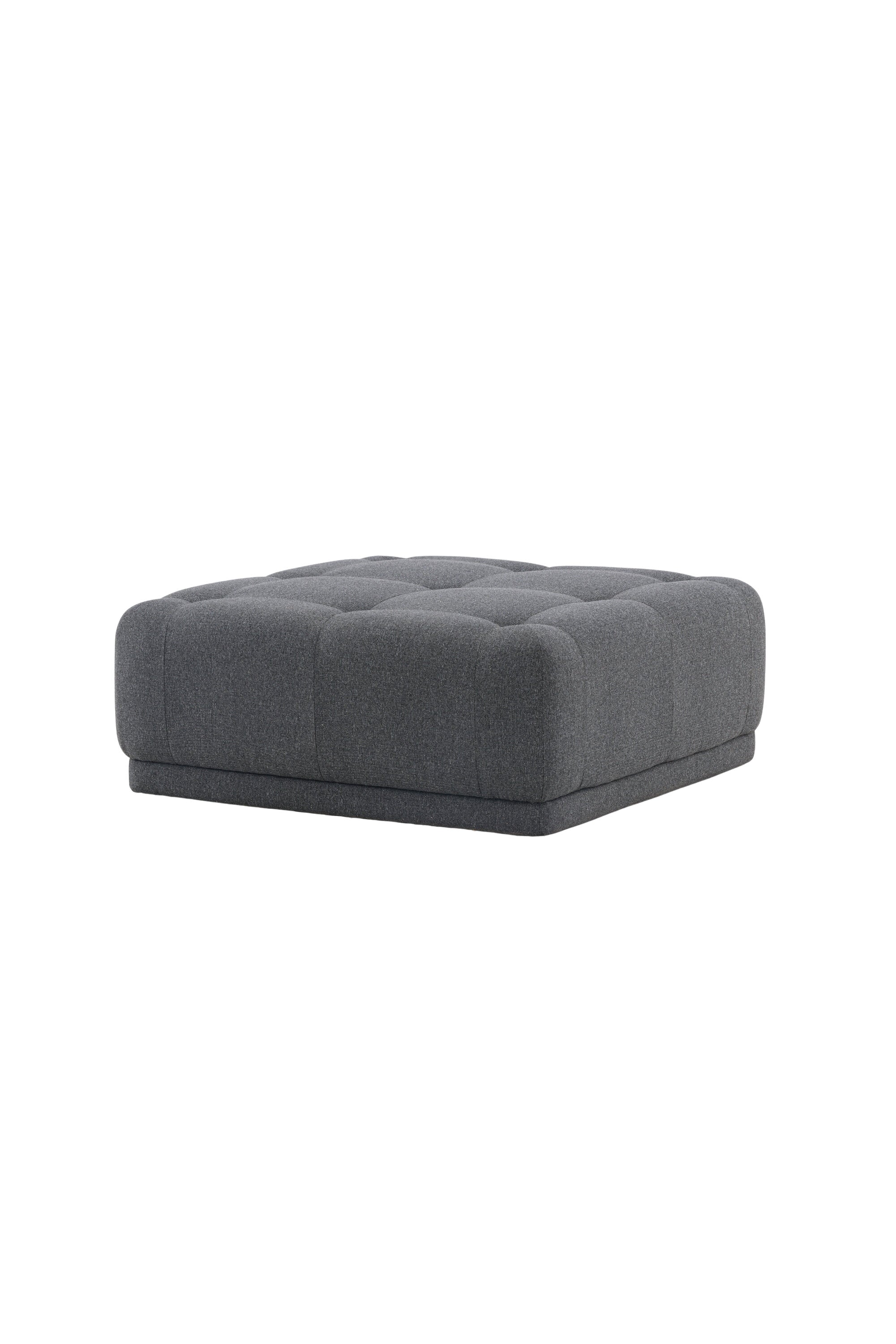 Turiner Hocker in Dunkelgrau präsentiert im Onlineshop von KAQTU Design AG. Pouf ist von Venture Home