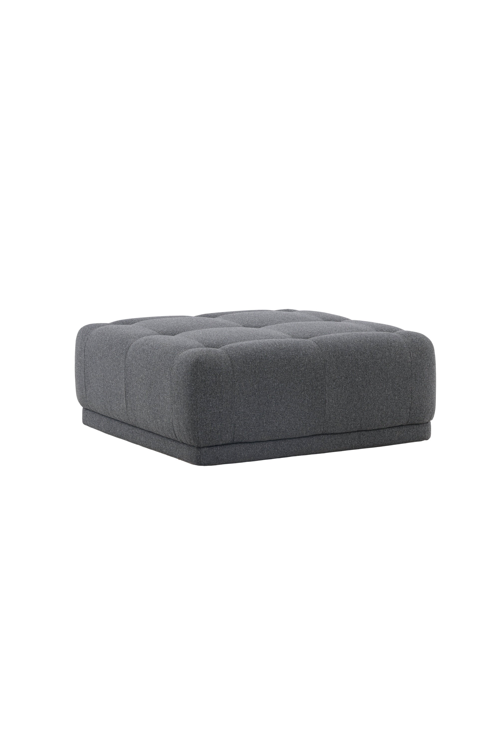 Turiner Hocker in Dunkelgrau präsentiert im Onlineshop von KAQTU Design AG. Pouf ist von Venture Home