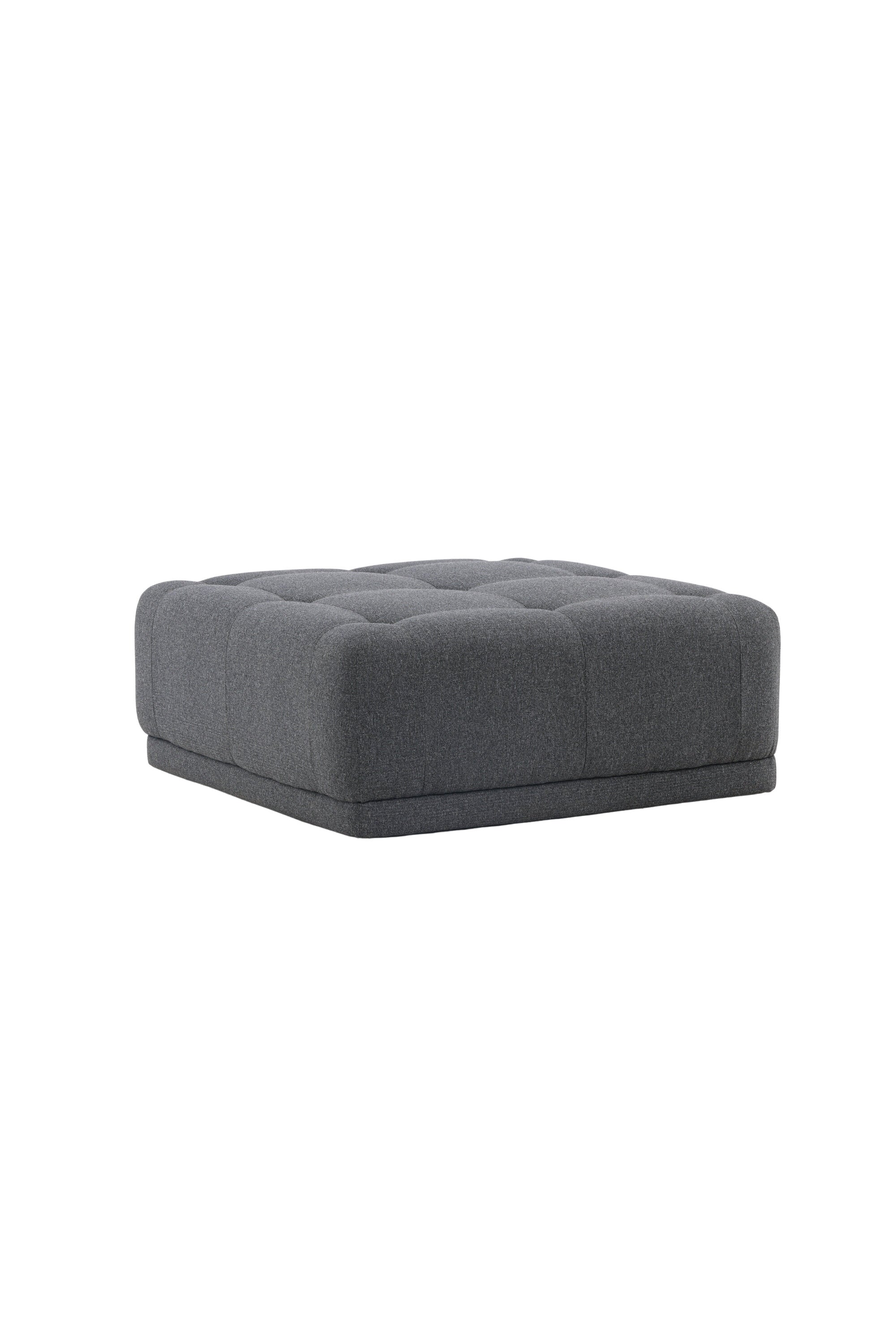 Turiner Hocker in Dunkelgrau präsentiert im Onlineshop von KAQTU Design AG. Pouf ist von Venture Home