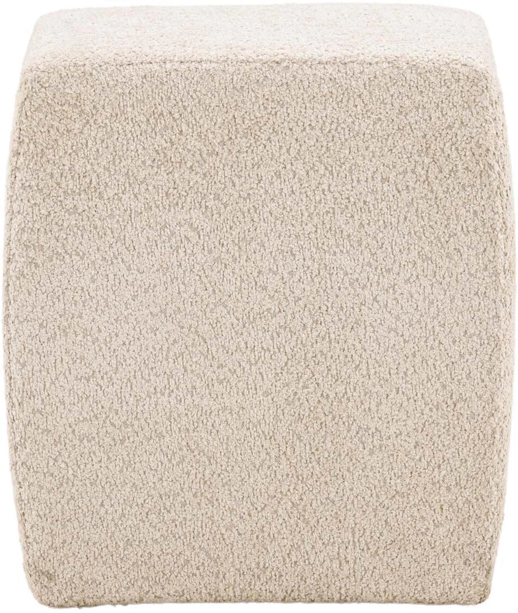 Eleganter Neapel Pouf von Venture Home in zeitlosem Beige-Design.